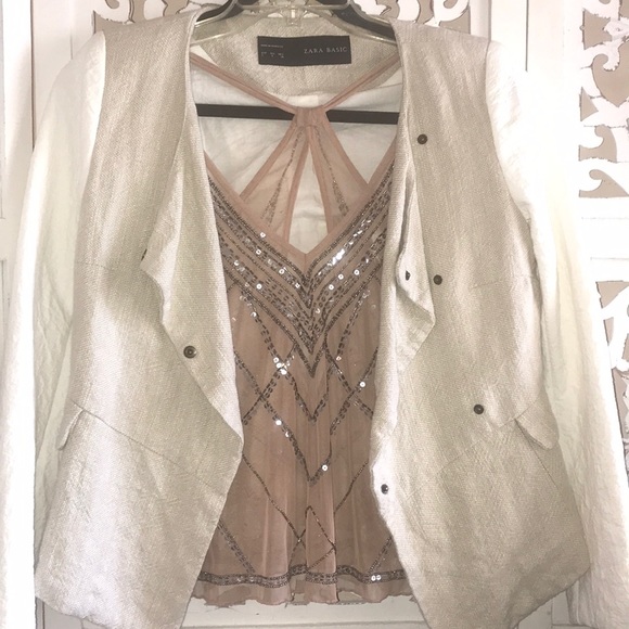 Zara Jacket + Perfect Night Out Top✨ - Picture 3 of 5